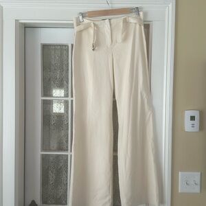 The Limited stretch wide leg cream colored pants.  Size 8 long